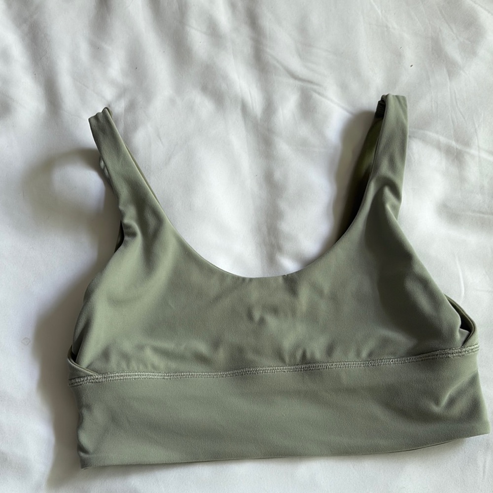 Lululemon Olive Green/light green Women's Sports Bra - Picture 4 of 5